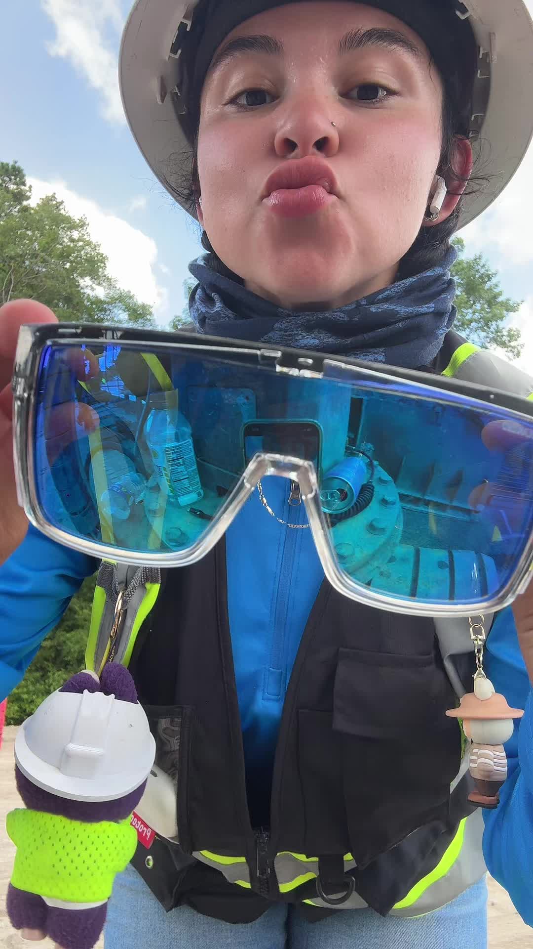 TikTok post by @haileeyy.renee for Bomber Eyewear. Caption reads: @Bomber Eyewear I LIKE IT 🫰🏻 [...].