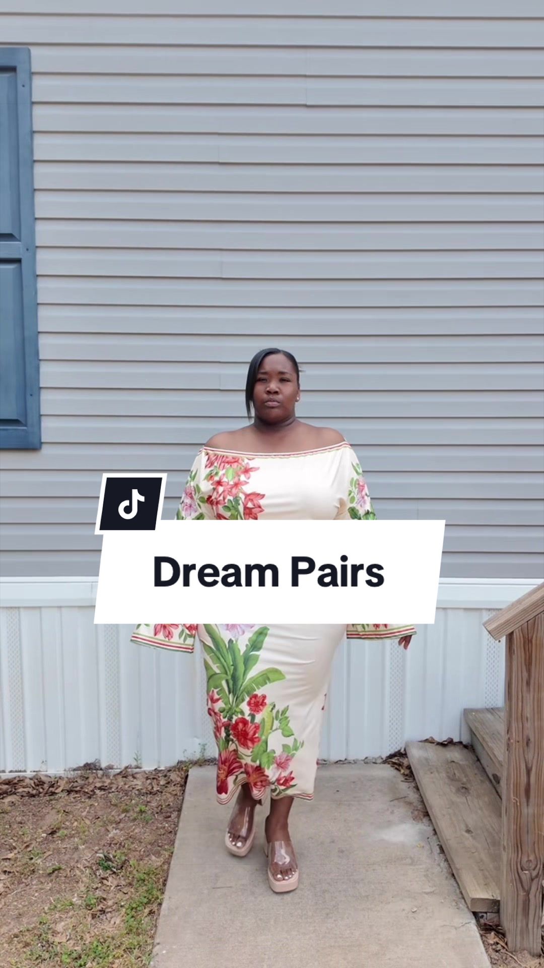 TikTok post by @tyanniasade_ for Dream Pairs. Caption reads: [...] #plussize #creatorsearchinsights @Dream....