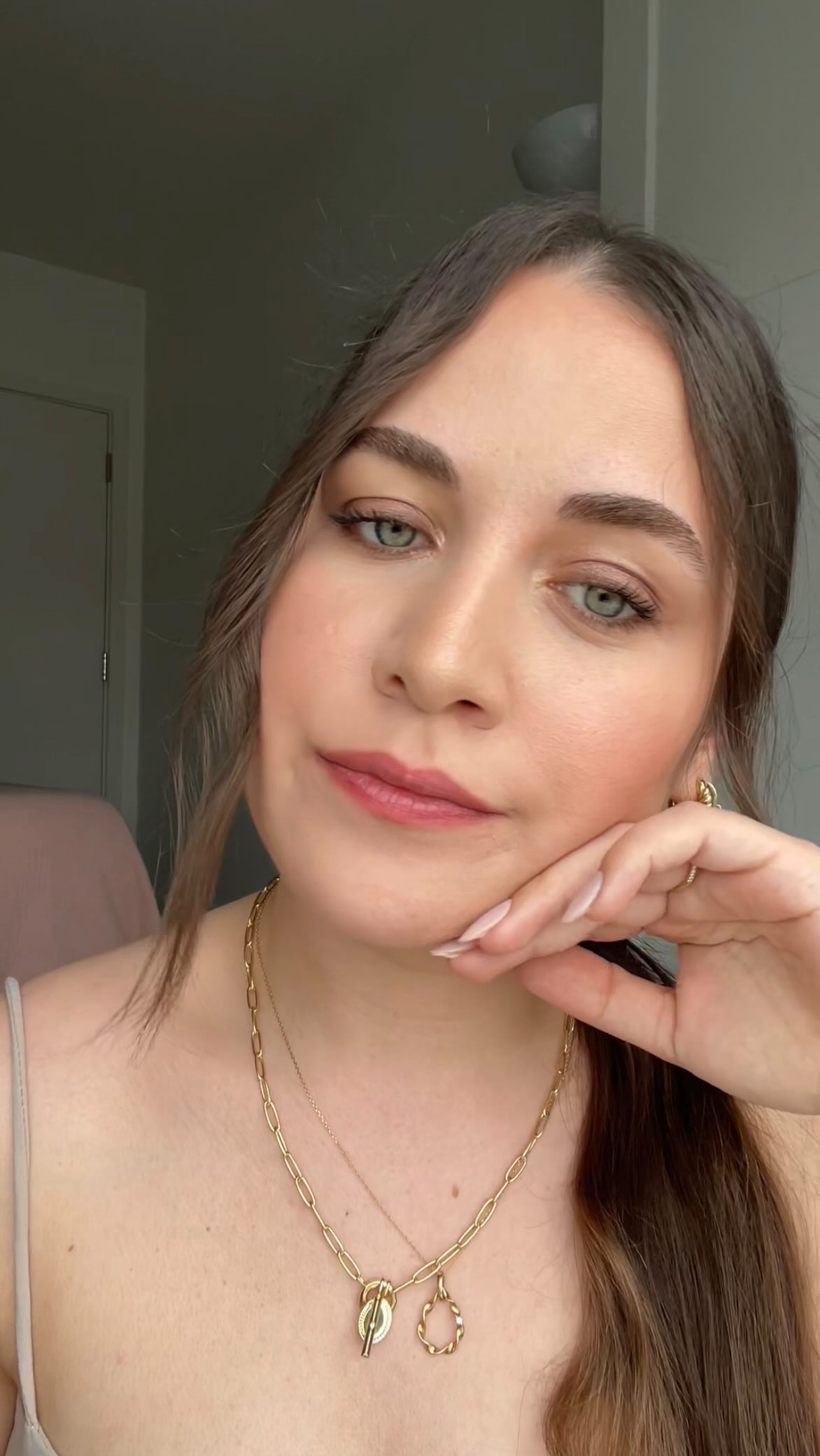 Instagram post by @simlynail for LottieLondon. Caption reads: [...] @nyxcosmetics lip I.V. in ‘mocha me wet’ &....