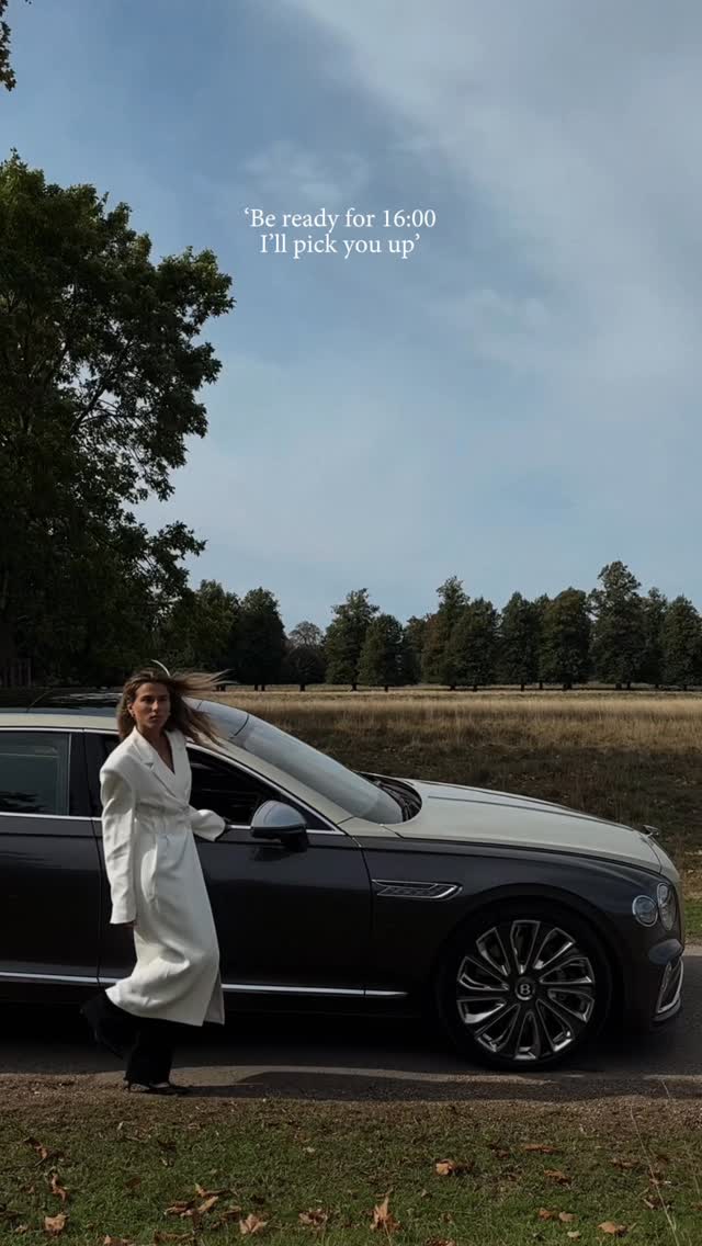 Instagram post by @shirazkook for Bentley Motors. Caption reads: A scenic drive with @bentleymotors....