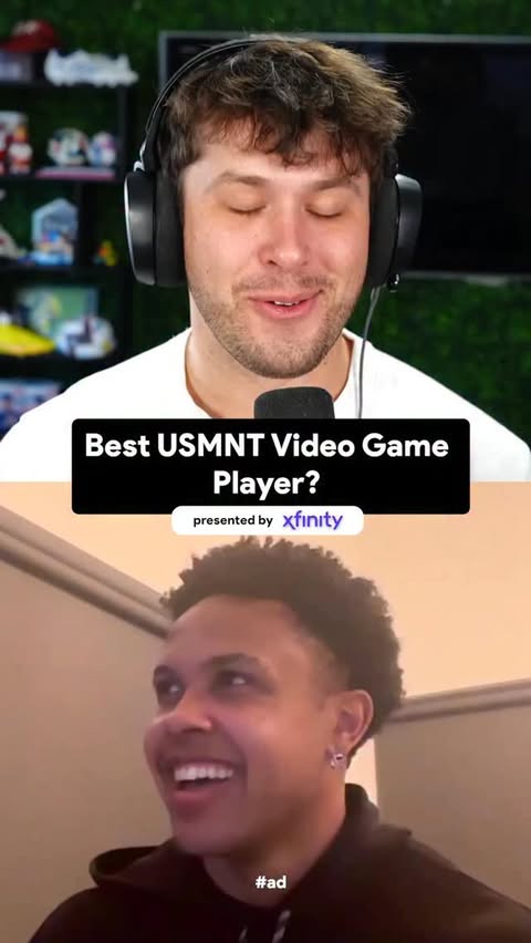 Instagram post by @west.mckennie for Xfinity. Caption reads: Which USMNT player is the best gamer?....