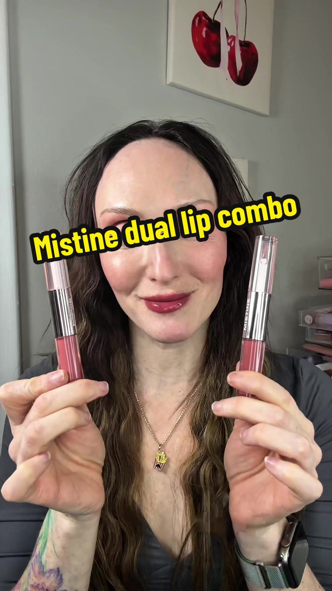 TikTok post by @randiwise3 for Mistine. Caption reads: [...] #beautyhacks #TikTokShopHolidayHaul....
