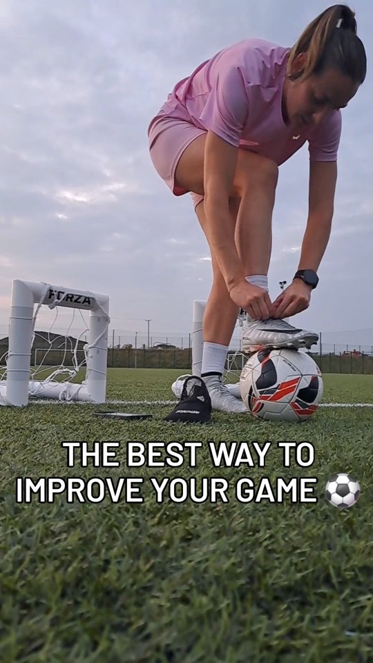 Instagram post by @noellefranciisco for Playermaker. Caption reads: [...] to improve your game, then check out ....