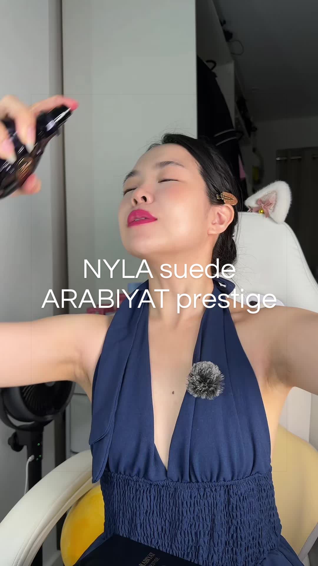 TikTok post by @whatsgigidoing for Salsabeel Perfumes. Caption reads: Omgggg the scent is heavenly!!! @SALSABEEL....