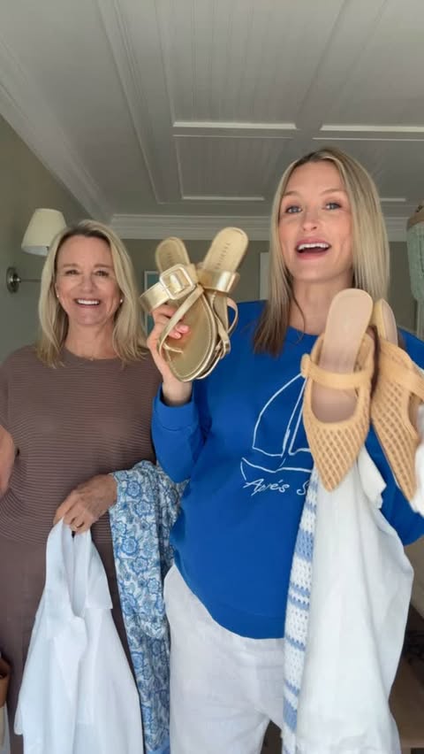 Instagram post by @juliamcguire for Talbots. Caption reads: [...] looks we may just have to share from....