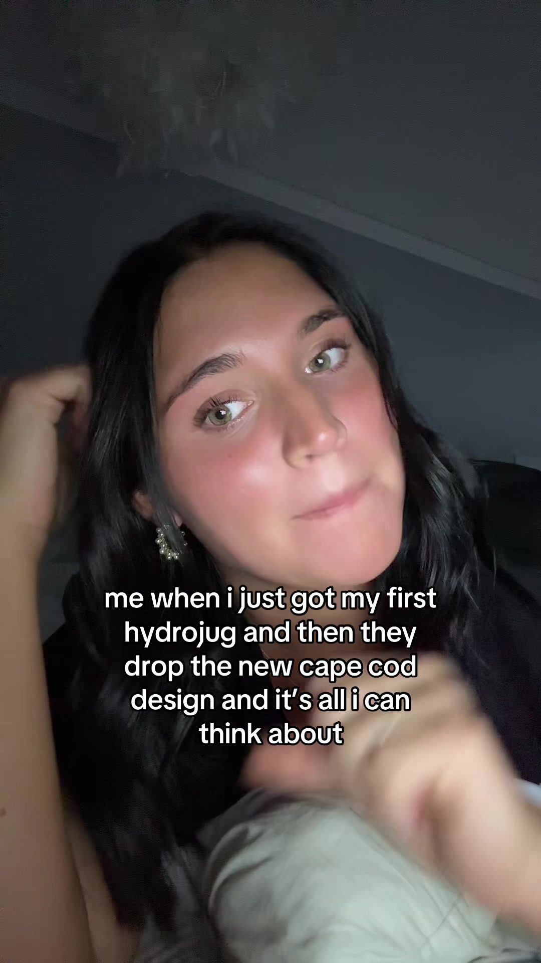 TikTok post by @abby.pryor for HYDROJUG. Caption reads: it’s a need atp 🥲 @HYDROJUG #hydrojug....