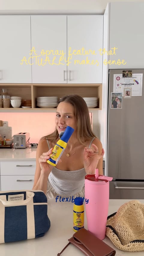 Instagram post by @kaitkrees for Banana Boat. Caption reads: [...] for you😅 We’ve been using the new....