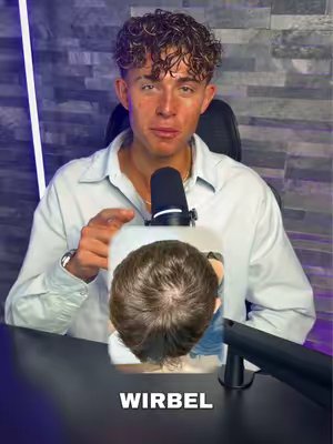 TikTok post by @leon_stazaev for Bali Curls. Caption reads: [...] du deinen Wirbel am Hinterkopf🧑🏼‍🦱 @Bali....