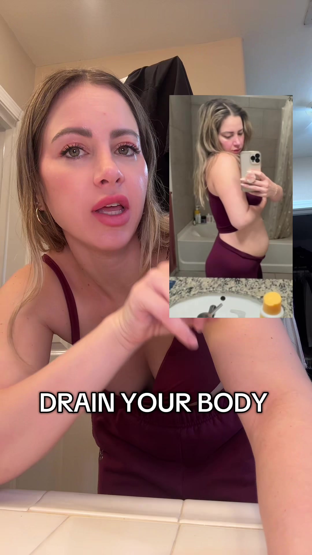 TikTok post by @thebiohackingbeauty for Earth Harmony. Caption reads: [...] like I’ve moved all the fluid #fyp....