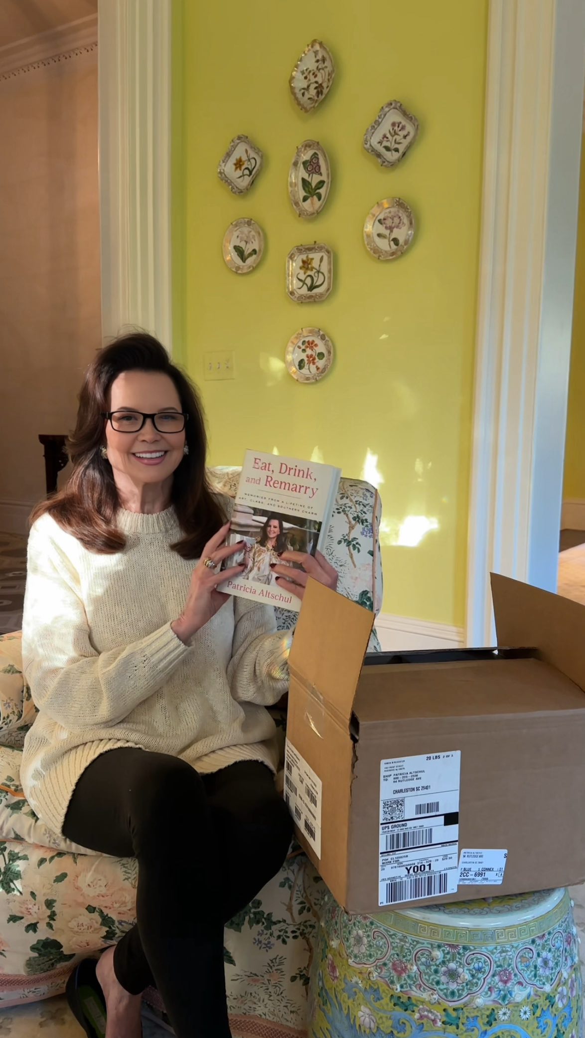 Instagram post by @pataltschul for Gallery Books Group. Caption reads: Last week I finally got to see my new book on the....