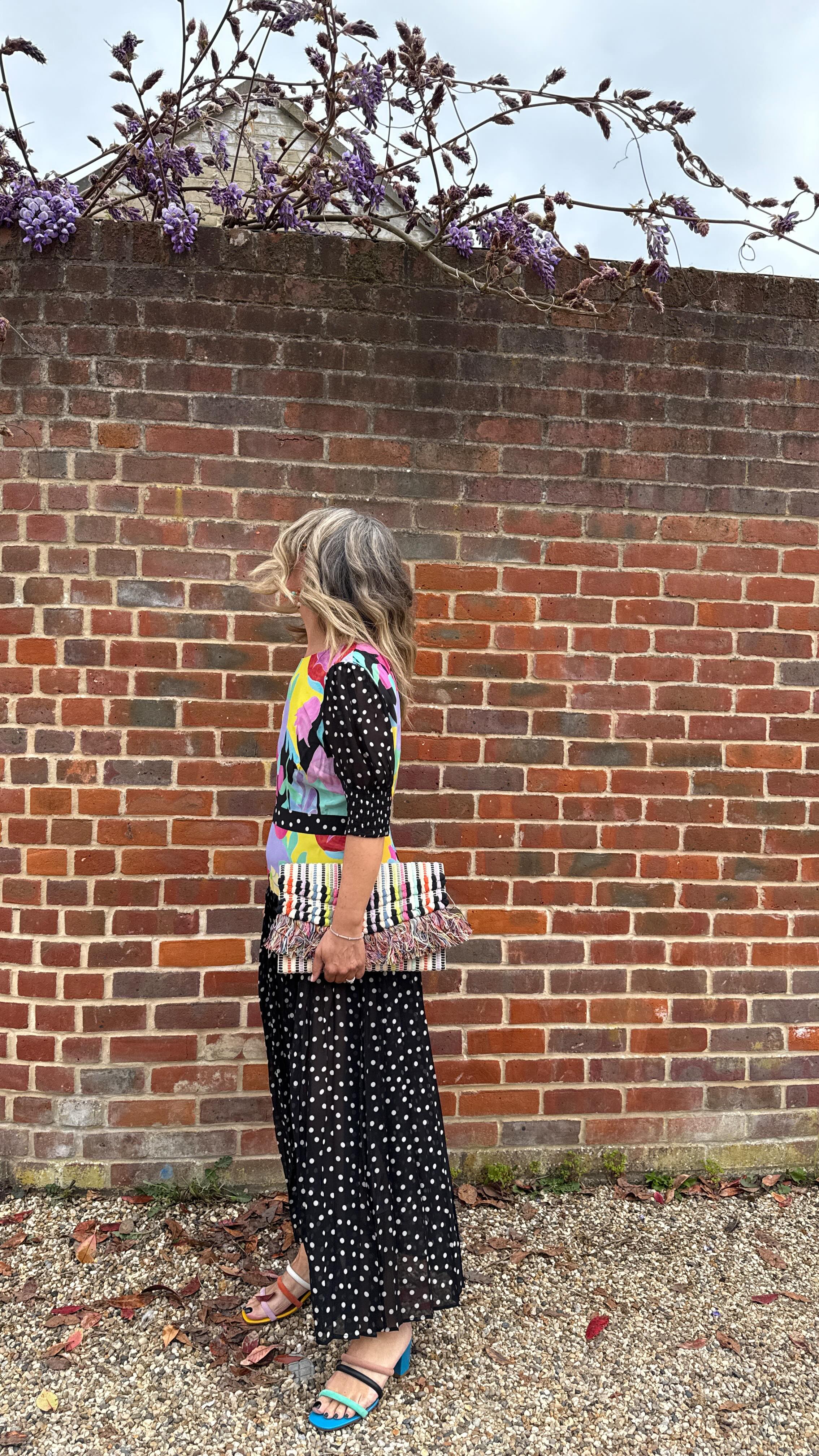 Instagram post by @erica_davies for Charlotte Stone. Caption reads: (Easter) Sunday best! A spot of print and colour!....