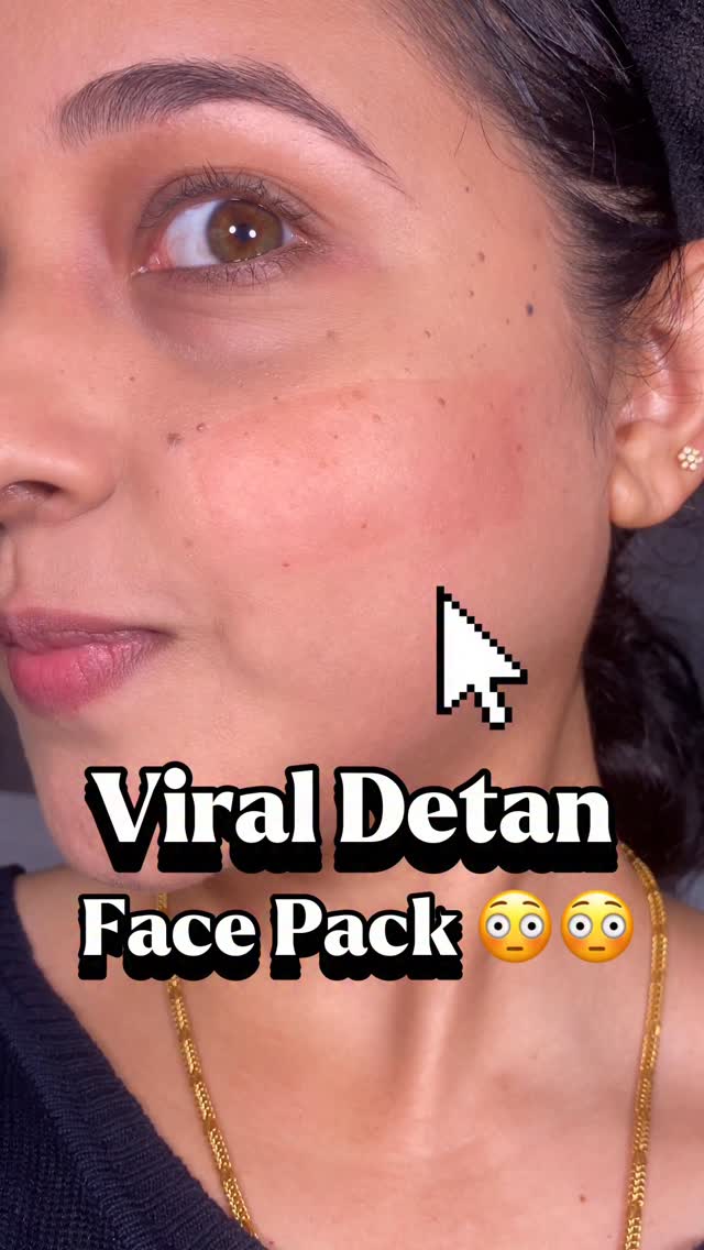 Instagram post by @jittuz_ for Mamaearth. Caption reads: Viral Detan Face Pack @mamaearth.in....