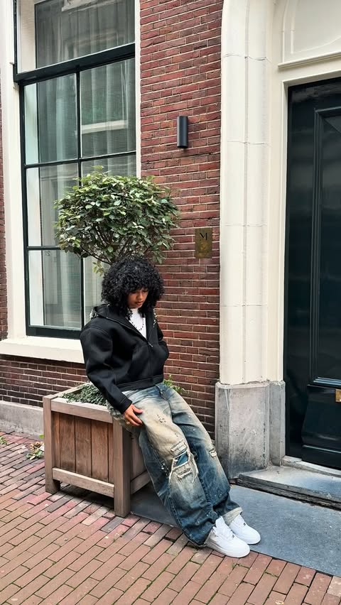 Instagram post by @cherasyy for Nike Sportswear. Caption reads: [...] about a fresh pair of Air Force 1s.....