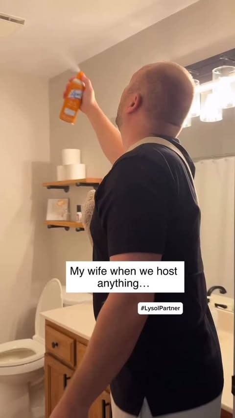 Instagram post by @thevaglefamily for Lysol. Caption reads: #LysolPartner Does she know we tackle 99.9% of....