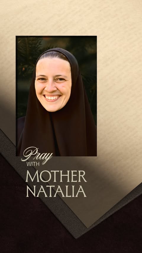 Instagram post by @whatgodisnot for Hallow. Caption reads: 🕯️ 🌟 Take time today to pray with Mother Natalia....