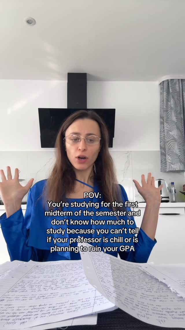 Instagram post by @leilalevchenko for TIJN Eyewear. Caption reads: I don’t know if the professor is nice or is trying....