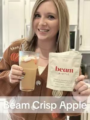 TikTok post by @wildboy_mamax2 for Beam. Caption reads: The @Beam Crisp Apple flavor is 10/10 🍎 I love....