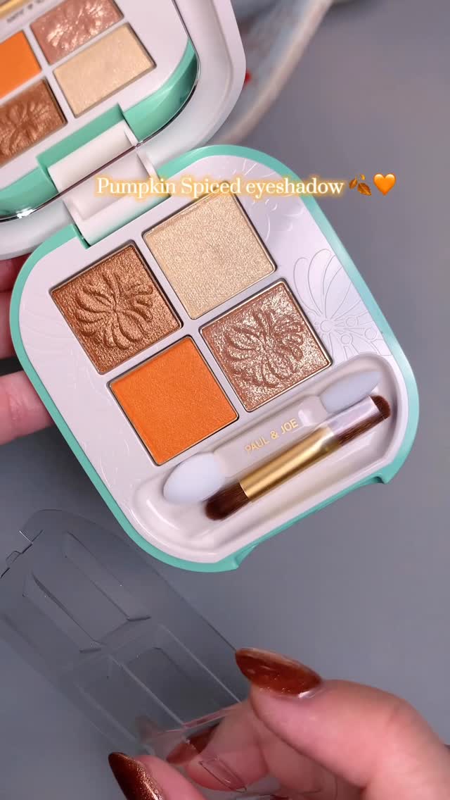 Instagram post by @sydneypurl for PAUL & JOE BEAUTE. Caption reads: Prettiest autumn eyeshadow by @paulandjoebeaute_uk....