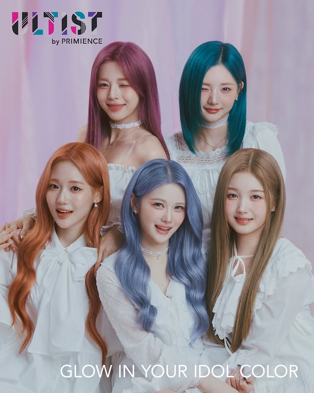 Instagram post by @triplescosmos for Shiseido Professional. Caption reads: [...] #IdolColor #FairyBloom #ShiseidoProfessional.