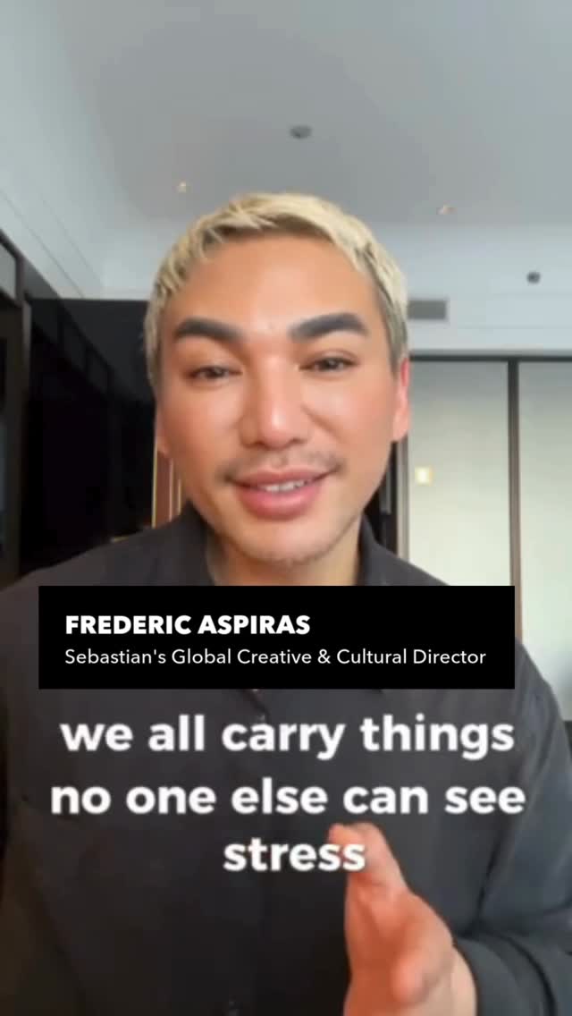 Instagram post by @pedrosaldanapty for Sebastian Professional. Caption reads: Whether it’s a walk, a deep breath, or a moment of....