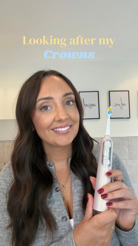Instagram post by @homewithfay for Soocas Oral Care Management. Caption reads: ad I love the Soocas flossing toothbrush 🪥 🦷 It....