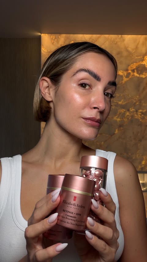 Instagram post by @frankiebridge for Elizabeth Arden. Caption reads: [...] a little different now too ha!....