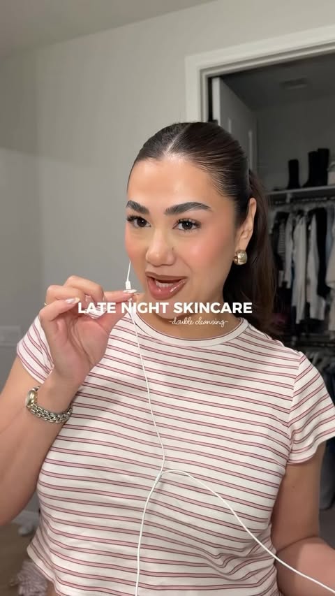 Instagram post by @gracielavx for DIME. Caption reads: [...] skipping my skincare. 🤍 I’ve been using....