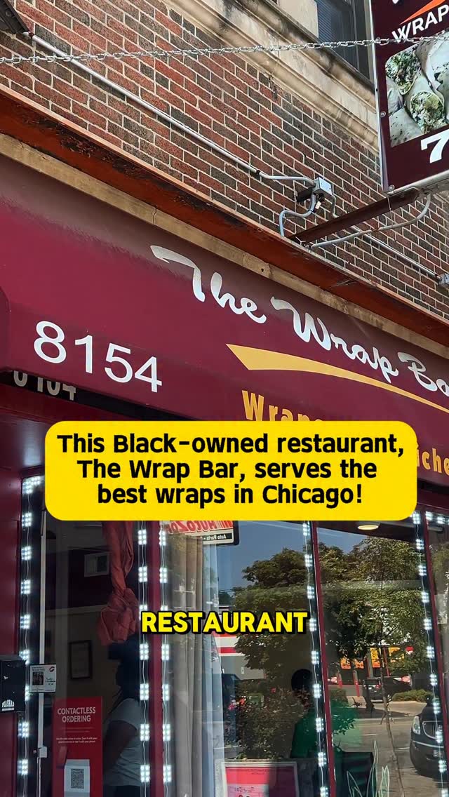 Instagram post by @mrcrim3 for Choose Chicago. Caption reads: Fam, if you haven’t been to @thewrapbar773 (8154....