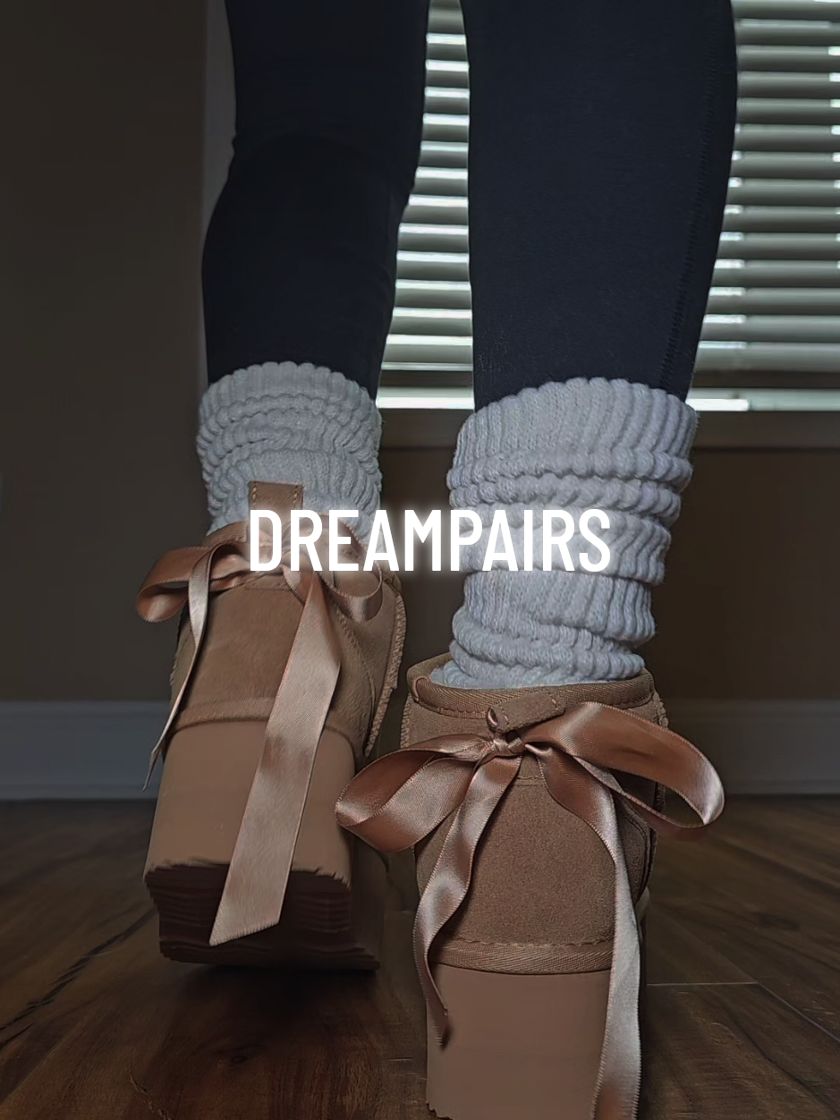 TikTok post by @stepwithdamari for Dream Pairs. Caption reads: Dreampairs platform boots #tiktokshopblackfriday....