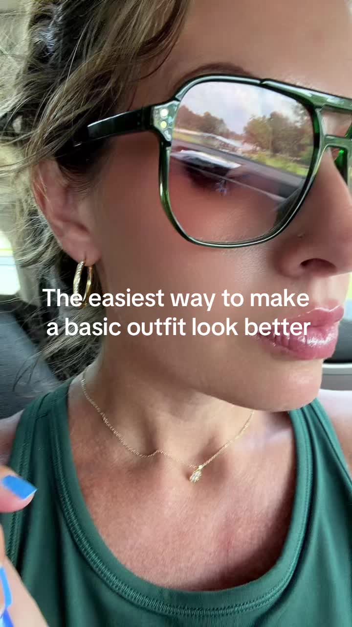 TikTok post by @brittanybivins26 for Cate & Chloe Jewelry. Caption reads: These earrings make every outfit look expensive,....