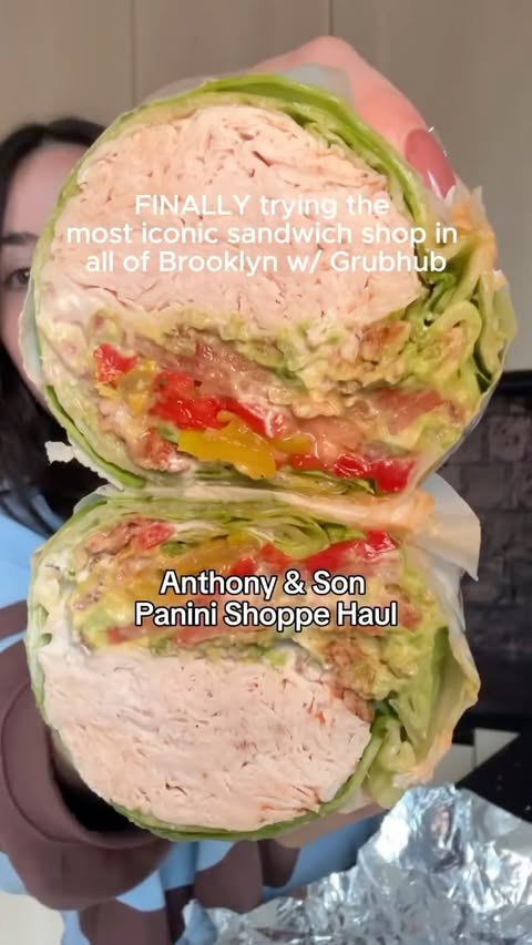 Instagram post by @caro__beth for Grubhub. Caption reads: #Grubhubpartner HAWT OFF THE PANINI PRESS [...].