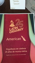 Instagram post by @fiercebymitu for American Airlines. Caption reads: The 25th Annual @latingrammys was one for the....