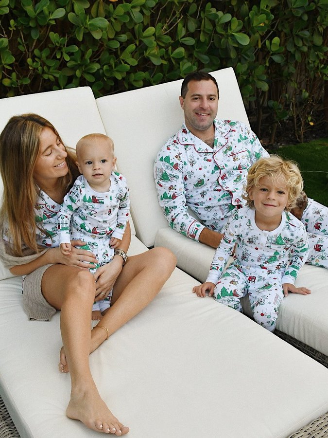 Instagram post by @alexandrasistodaniel for Roller Rabbit. Caption reads: It takes a (snow) village…and....