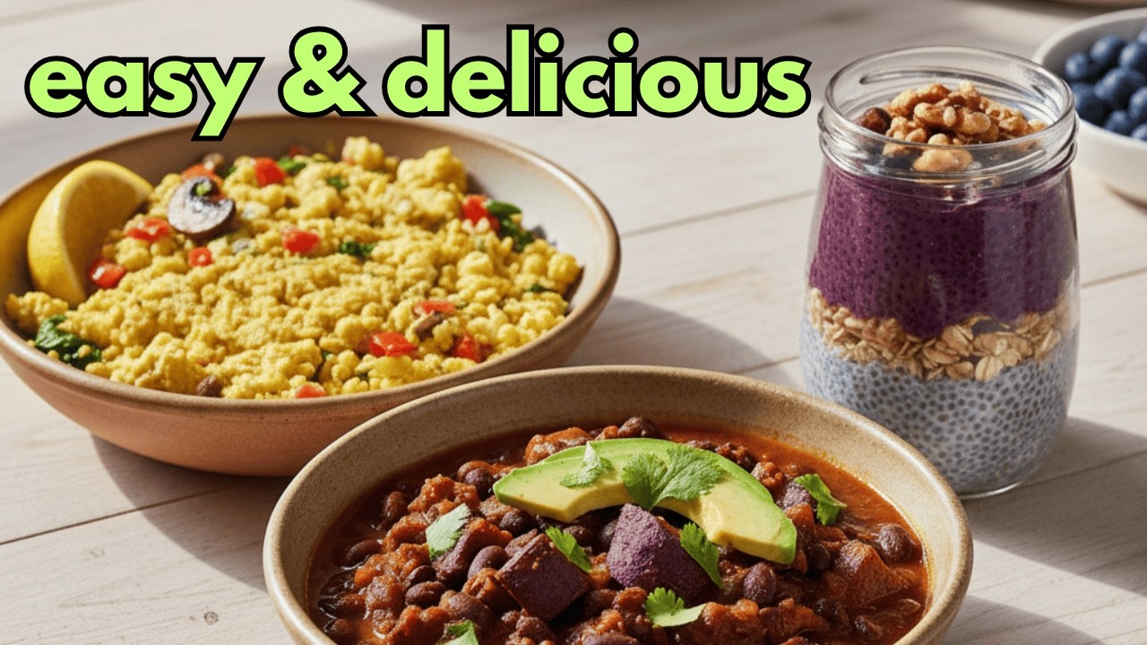 YouTube post by @pbwithjeremy for Click and Grow. Caption reads: 3 Recipes That Could Add Years to Your Life.