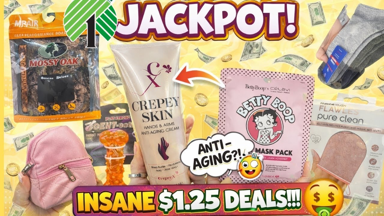 YouTube post by @moneysavingmegan for Click Discount. Caption reads: 😂DOLLAR TREE SAID YOUR BROKE BUT FANCY 😂 I WENT....