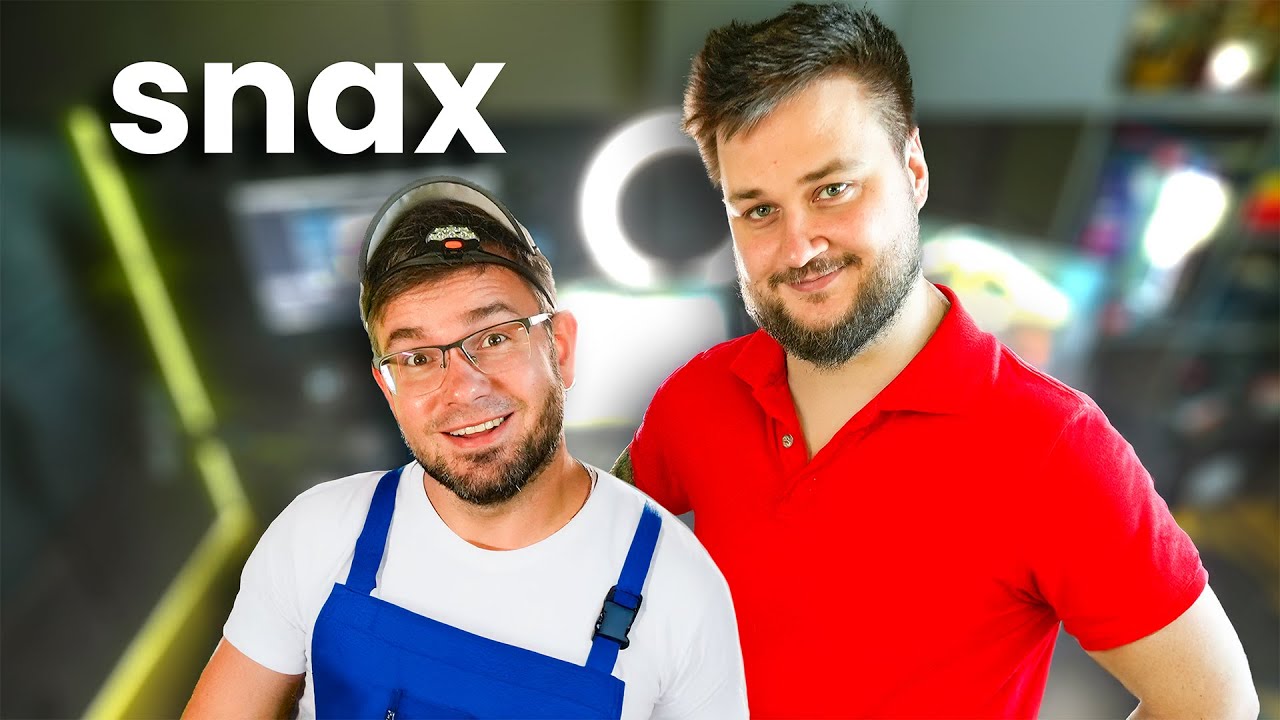 YouTube post by @Ziemniak for Goldsaver. Caption reads: I'M CLEANING UP THE PLAYERS' STANDS - SNAX.