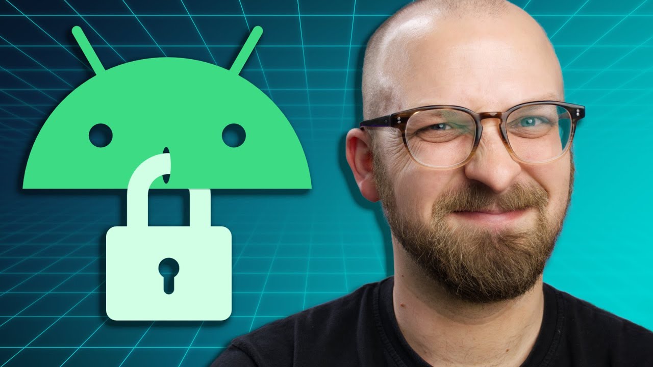 YouTube post by @TheFridayCheckout for Hasselblad. Caption reads: Google wants to lock down Android .