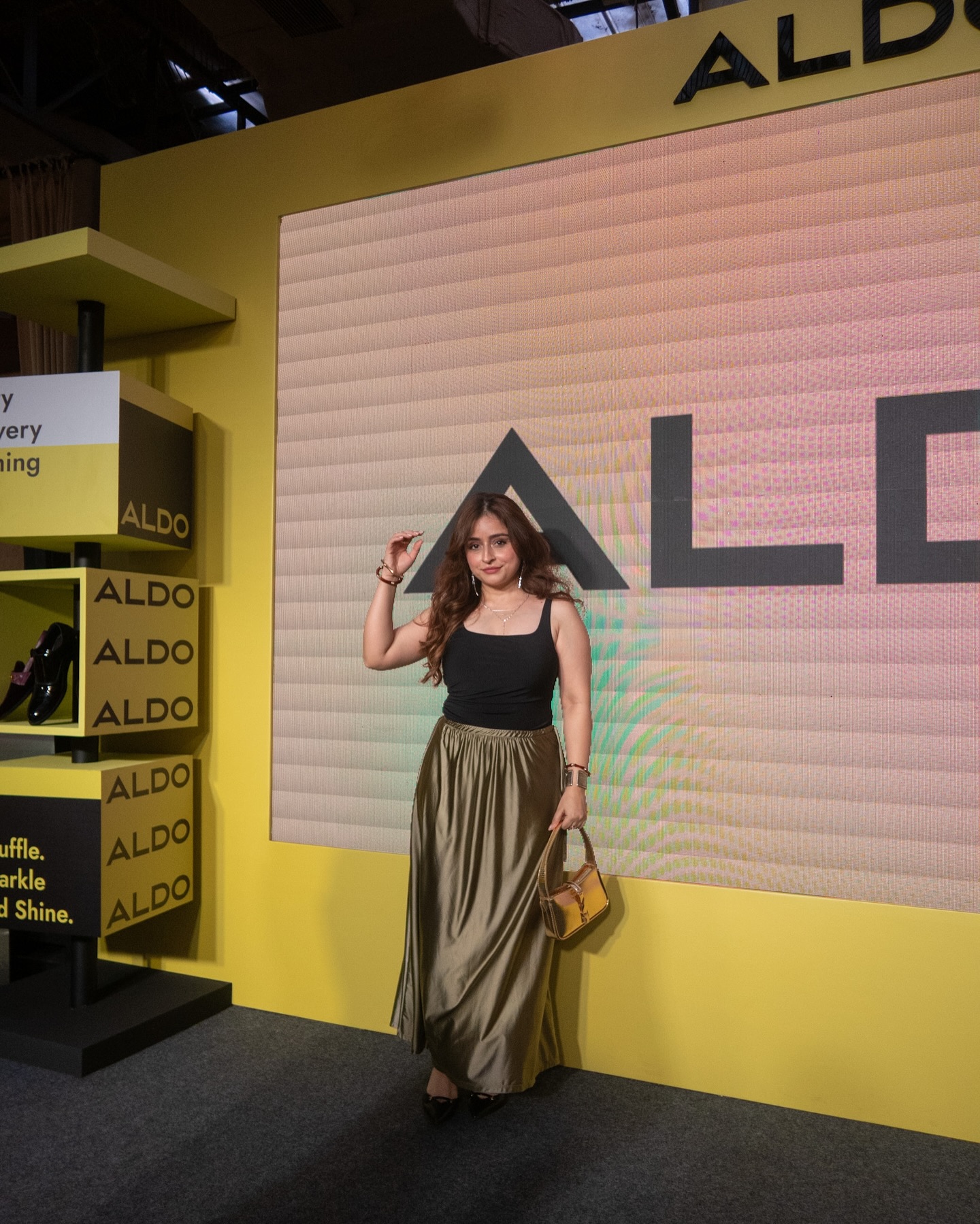 Instagram post by @vitastabhat for ALDO Shoes. Caption reads: Step out, stand out.

@aldo_shoes #ALDOIndia....