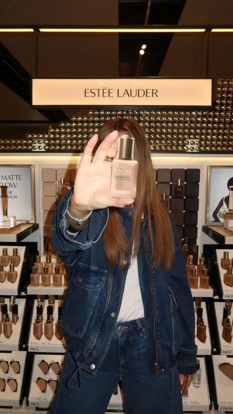 Instagram post by @kerrinorthcott for Marks and Spencer. Caption reads: [...] @esteelauderuk Double Wear at....