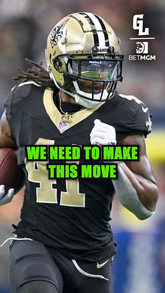 Instagram post by @greenlightpod for BetMGM. Caption reads: If the Saints lose today, could it trigger a fire....