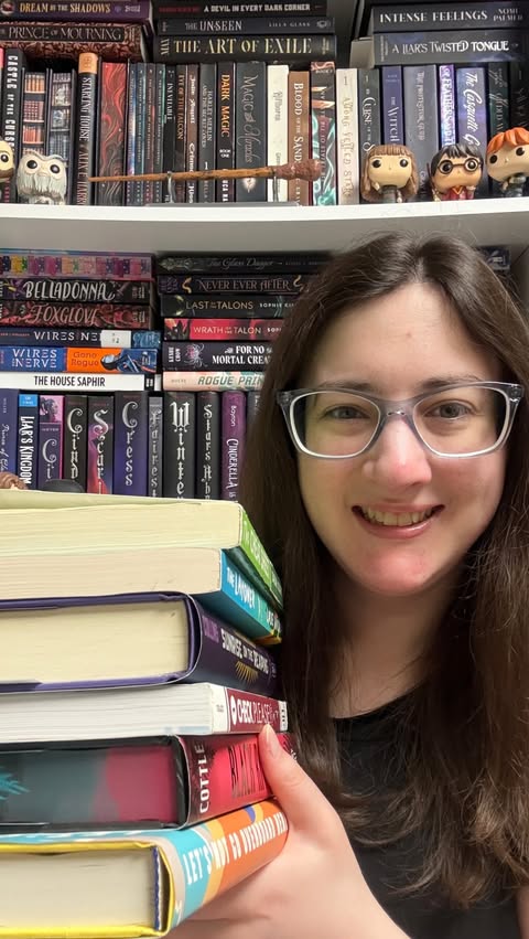 Instagram post by @jaimes_mystical_library for Grand Central Publishing. Caption reads: BOOK HAUL Happy Friday book friends! Have you....