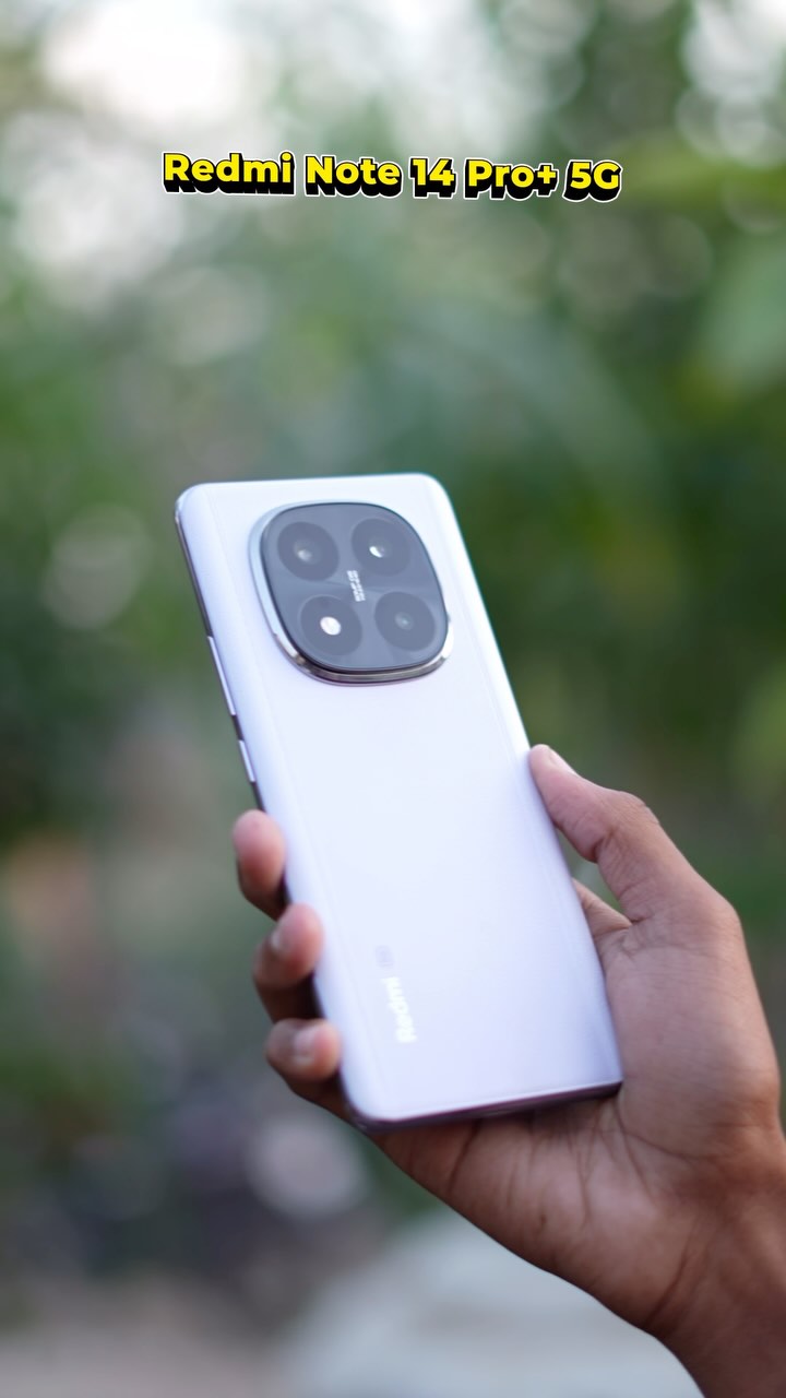 Instagram post by @nandupatilofficial for Xiaomi India. Caption reads: Redmi Note 14 Pro Plus is AMAZING ✨ 

#collab....