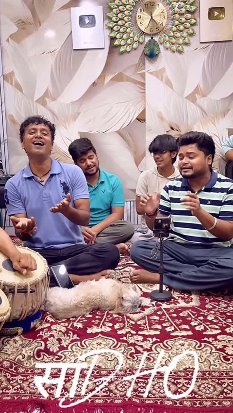 Instagram post by @sadhobandofficial for Saregama. Caption reads: Ho Jave Je Pyar x Mann Ki Lagan • Two melodies,....