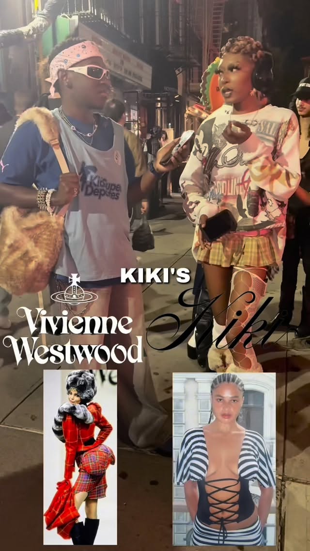 Instagram post by @devoeffect for Vivienne Westwood. Caption reads: Could you see this #collab chat? 
*
*
* 
#fashion....