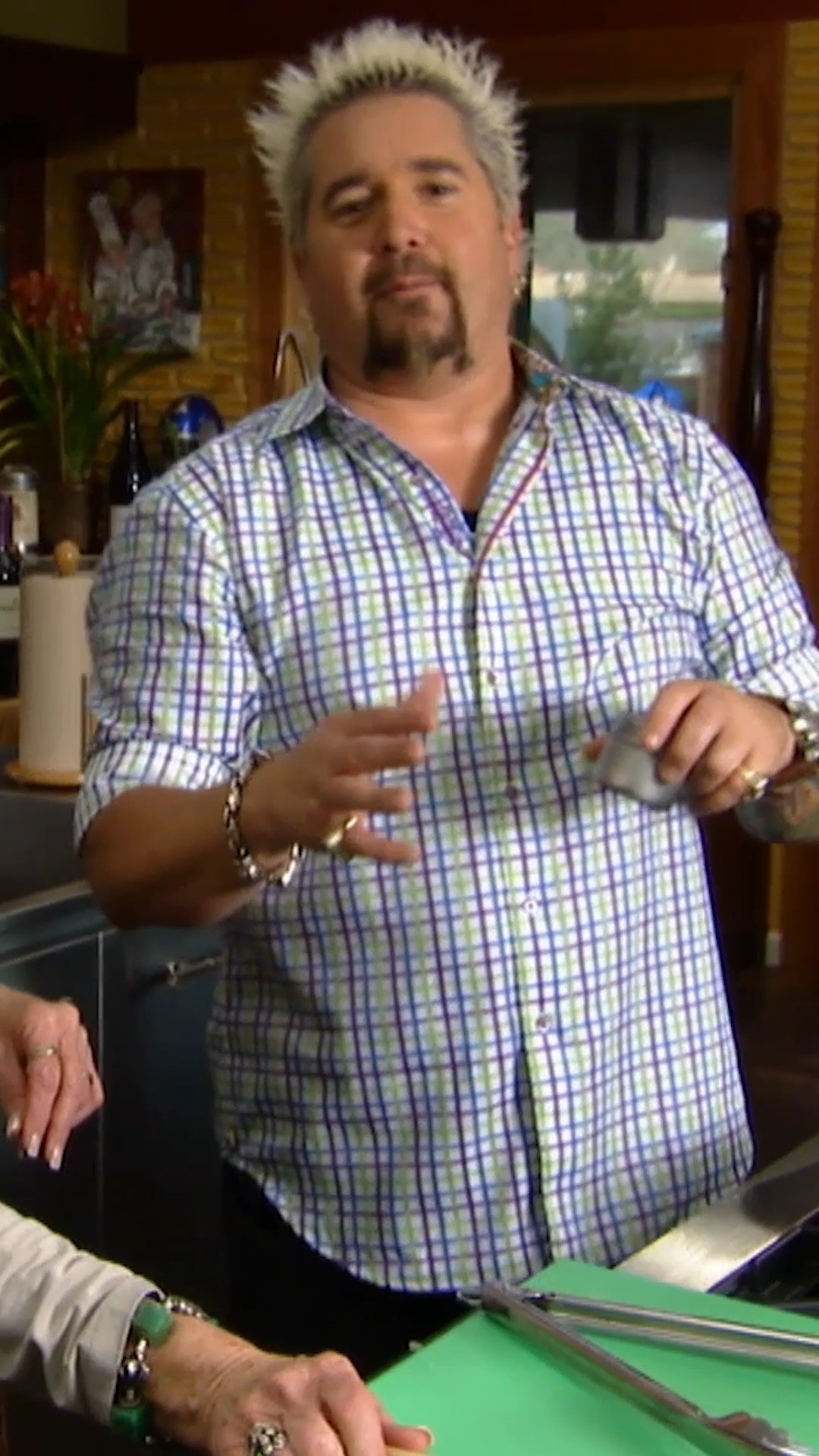 Instagram post by @guyfieri for discoveryplus. Caption reads: Tell us about your grandparents' cooking in the....