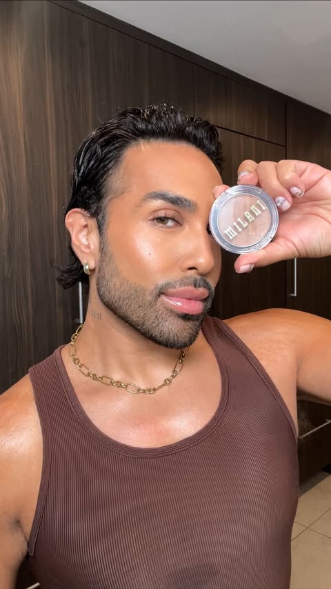 Instagram post by @mac_daddyy for Milani Cosmetics. Caption reads: [...] all the tea on how to use my go-to....