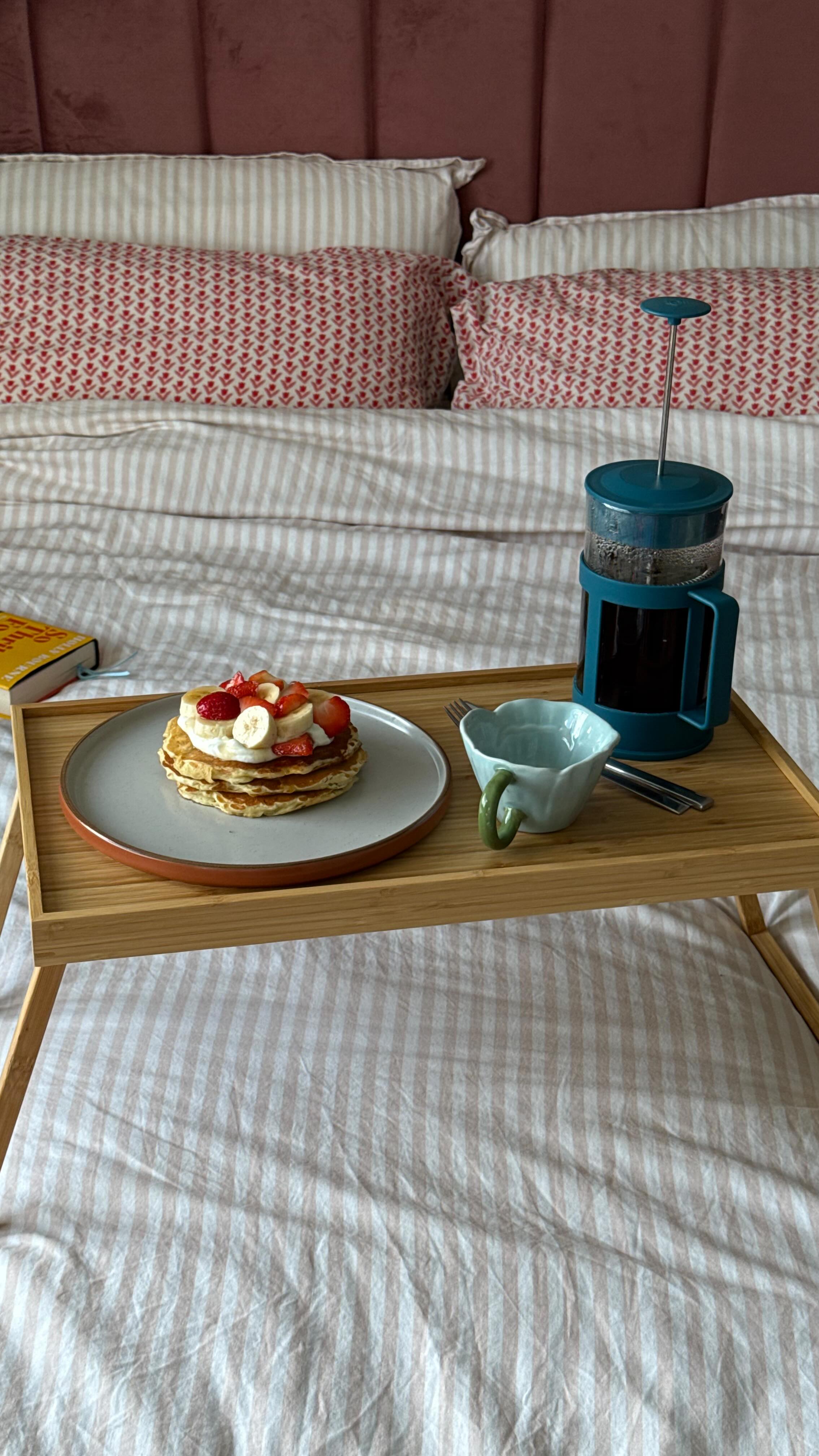 Instagram post by @bethanytrohear for Piglet in Bed. Caption reads: [...] the cutest linen blend pjs from @pigletinbed....