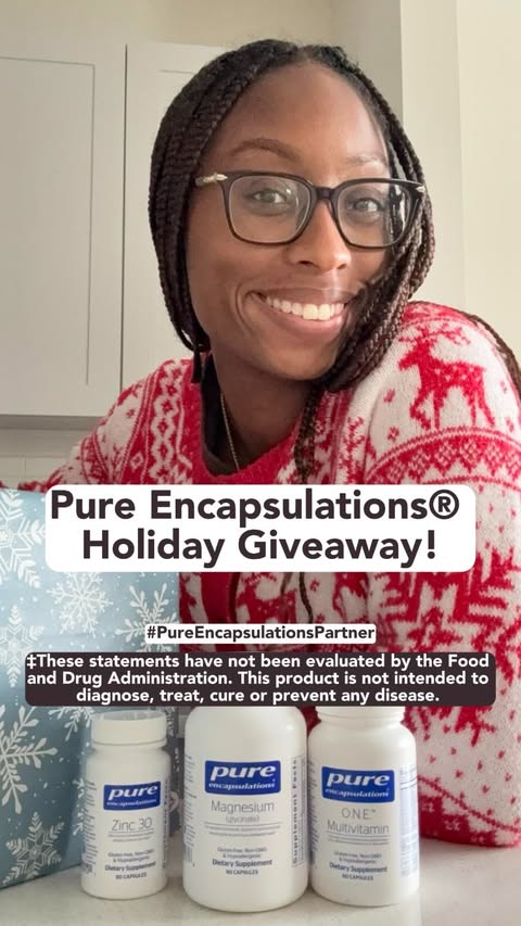 Instagram post by @healthyshyla for Pure Encapsulations. Caption reads: #PureEncapsulationsPartner GIVEAWAY TIME!! You....