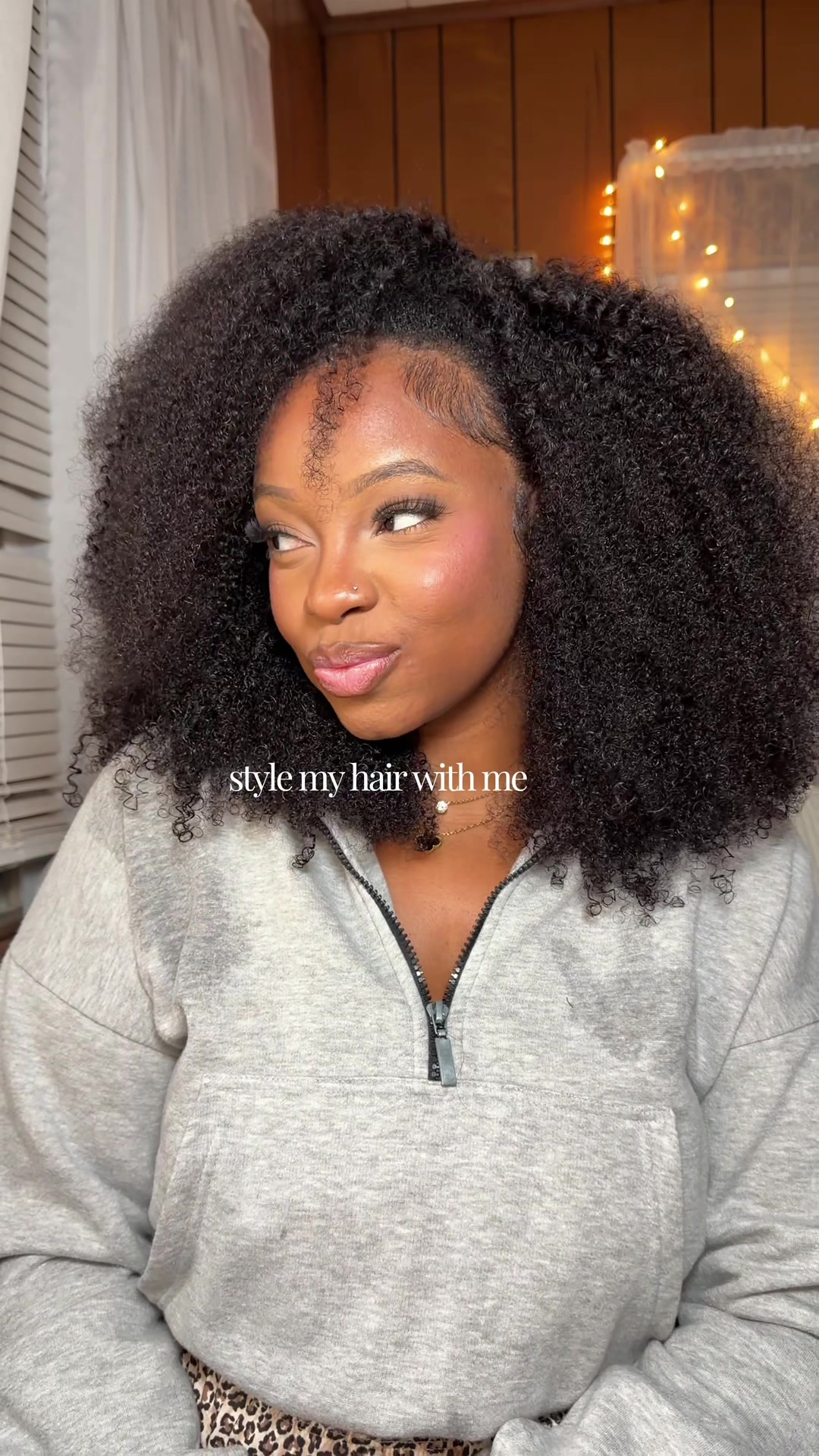 TikTok post by @itgirlabby for OQ Hair Shop. Caption reads: Loving this hair from @oqhairshop 💕 #oqhair....