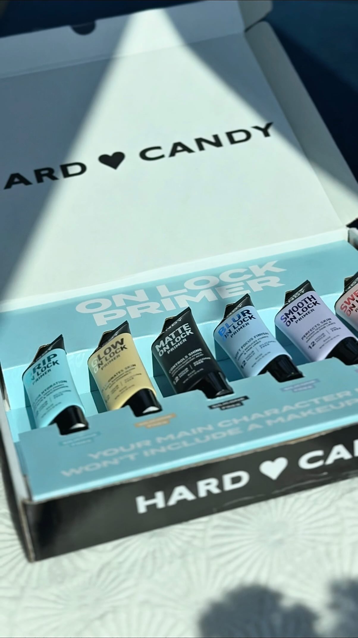 Instagram post by @serene.shares for Hard Candy. Caption reads: These primers from @hardcandylife are everything....